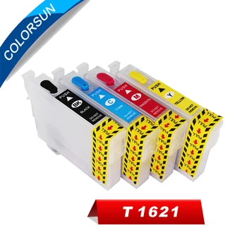Colorsun T1621 T1631 Naplniteľné atramentom cartridge pre epson Workforce WF-2750DWF WF-2760DWF 2750 2760 WF-2010 2010W 2510WF 2520 1