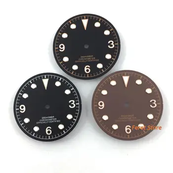 Corgeut 30.5 mm Black/káva Série Dial fit ETA 2824 2836 Miyota 8205/8215 Automatický mechanický pohyb hodinky 1