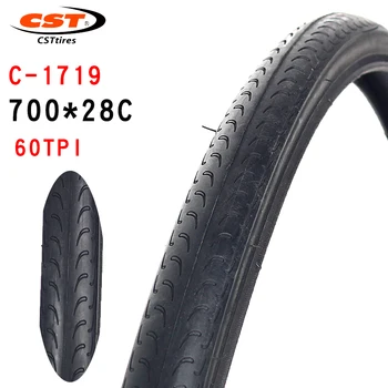 CST cestných pneumatík C-1719 bicykli časti 700 C Skladacie stab dôkaz Oceľové pneumatiky 700X28C 60TPI odolný proti opotrebeniu bicyklov pneumatiky 12