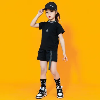 Detské Telo Školenia Nastaviť Letné detské Hip-hop Moderné Oblečenie Dievčatá 