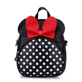 Disney nové rameno cartoon batoh mš vlna bod Mickey mouse dievčatá občerstvenie rodič-dieťa taška 1