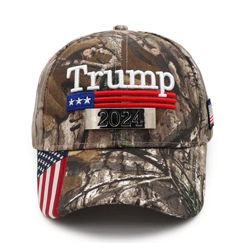Donald Trump 2020 Zmenili Do roku 2024 Spp Kamufláž USA Vlajky, šiltovky Snapback Prezident Klobúk Výšivky Veľkoobchod 8