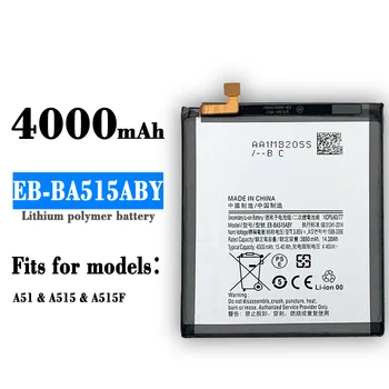 EB-BA515ABY Pôvodnej Nové Náhradné Batérie Pre Samsung Galaxy A51 SM-A515 SM-A515F SM-DSM 4000mAh Mobilného Telefónu, Batérie+Nástroje 9