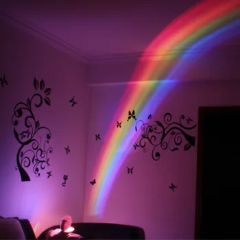 Farebné Dúhy Nočné Svetlo s 3 Režimami Osvetlenia LED Magické Farebné Dúhové Svetlo vajcovité Projekčné Lampa pre Deti Domova