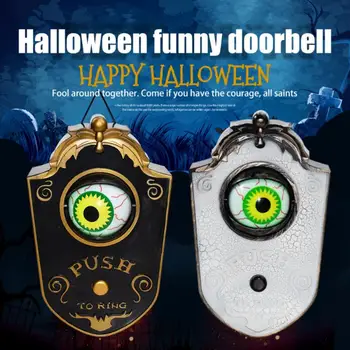 Halloween Rotujúce Jeden-eyed Zvonček Dekorácie Ghost Deň Žiariace Visí Kus Celé Dvere, Závesné Plastové Zvonček Buľvy 4