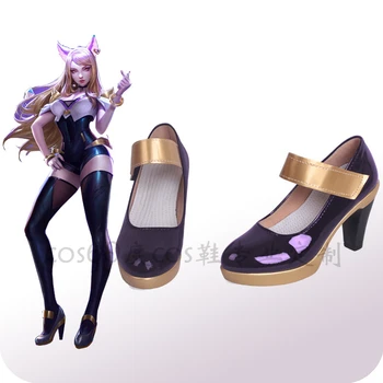 Hra LOL KDA Ahri Evelyn Kai ' Sa Akali Cosplay Topánky Kostým Ženy Anime Cos Topánky H