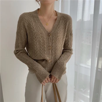 Jeseň 2021 ženy new Horúce predaj plodín top sveter pletený sveter ženy kórejský módne netred bežné pletené dámske topy BPy9003 8
