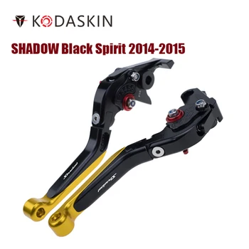 KODASKIN Skladacie Rozšíriteľný Brzdové Páčky Spojky pre Honda SHADOW Black Ducha 2014-2015 11