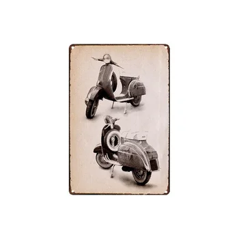 Kovov Cín Prihlásiť classic motor bike Dekor Bar Krčmy Domov Vintage Retro(Navštívte Náš Obchod, Viac Produktov!!!) 3