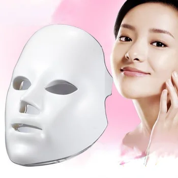 Krásy Fotón LED Pleťová Maska Terapia 7 Farieb Svetla Starostlivosti o Pleť Omladenie, Vrásky, Akné, Odstránenie Tvár Kozmetické Zariadenia 3