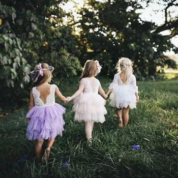 Letné Šaty Pre Dievča 2020 Dievčatá Oblečenie Biele Lištovanie Princess Party Šaty Elegantné Obrad 4 5 6 Rokov Dospievajúce Dievča Kostým 8