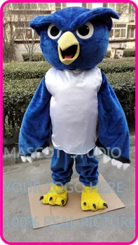 maskot plyšové modrá sova maskot kostým vlastné kreslená postavička cosplay maškarný mascotte tému 1