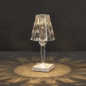Moderné Crystal Stolové Lampy Štúdia Obývacia Izba Dekorácie Stolná Lampa Bar Romantické Nočné Osvetlenie Spálne, Nočné Led Svietidlá