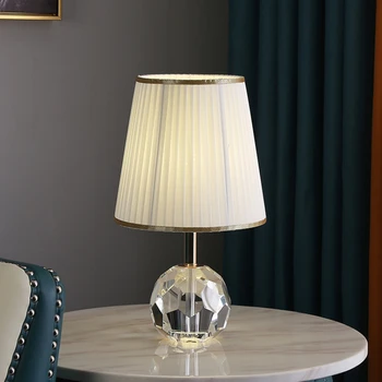 Moderné LED Crystal stolná Lampa, Spálne, Nočná Lampa Štúdia Izba Obývacia Izba, Jedálenský Stôl Sklo Stolná Lampa Domova Svietidlá