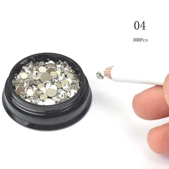 Multi-veľkosť Kamienkami Pre Nail Art Glass Nechtov Crystal Drahokamu Nail Art, Ozdoby Kryštály Kamienkami Charms 1