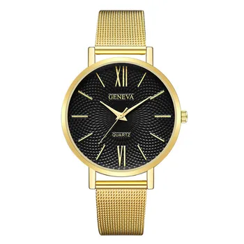 Móda Ženy Hodinky Luxusné Zlaté Hodinky Ženy z Nehrdzavejúcej Ocele Oka Kapela náramkové hodinky Quartz montre femme reloj mujer Ženeve 14