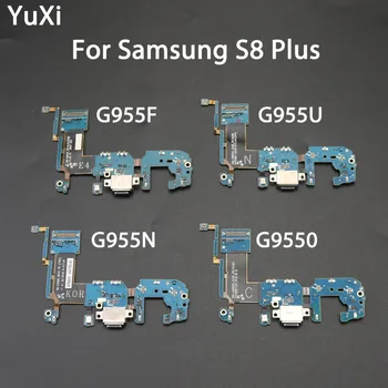 Nabíjanie pomocou pripojenia USB Konektor Flex Kábel pre Samsung Galaxy S8 plus G955F G955U G955N G9550 Port, Mikrofón, USB port Konektor Doku
