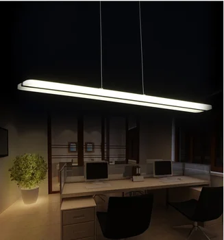 Najnovšie Dizajn, LED Luster Biele rovné svetlá Akryl Pozastavenie Závesné Svetlo Lesk LED Domáce Osvetlenie, Dekorácie, lampy 4
