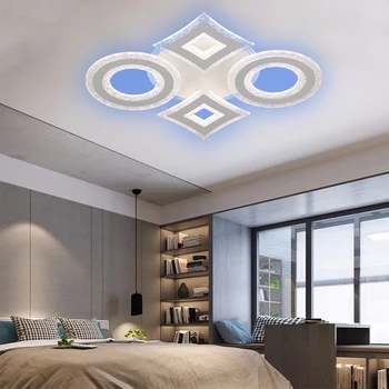 Nordic modernej reštaurácie spálňa smart APP obývacia izba LED stropné svietidlo villa hotel byt osvetlenie zariadenie 6