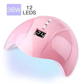 NOVÉ 36W Smart UV Lampa LED Lampa na Nechty, 30/60/90s Časovač Rýchle sušenie Indukčné Nechtov svetlo s USB Vytvrdzovania Manikúra Stroj 7