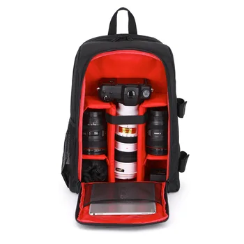 Nové DSLR Camera Bag Batoh Vonkajšie brašna Profesionálny Vodotesný a Hard-Nosenie Laptop Taška 14