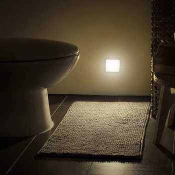 Nové Nočné Svetlo Smart Senzor LED Nočné Lampy na batériový WC v každej izbe, Nočné Lampy, Izba, Chodba Cesty, Wc DA 8