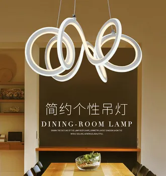 Nový luster moderný minimalistický tvorivé osobnosti módy LED reštaurácia luster obývacia izba, spálňa bar lampy 9