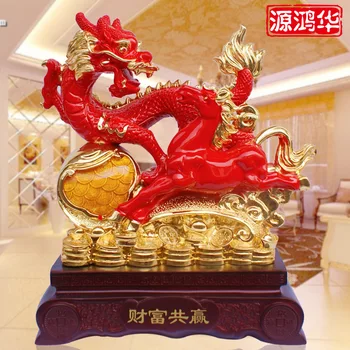Nový živice ozdoby veľkoobchod bohatstvo vyhrať Ruixiang živočíšny totem dragon dekoračné ozdoby tvorivé remesiel ozdoby 12