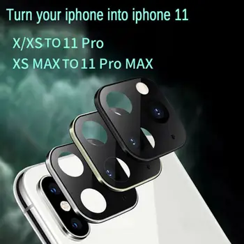 Objektív Nálepka pre iPhone X XS MAX Fotoaparát Pokrytie Sekundy Zmeniť na iPhone11 Pro MAX 3