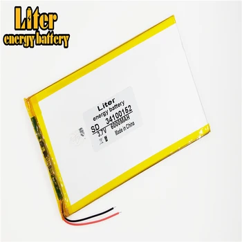 Polymer lithium ion batéria, 3,7 V 34100152 35100150 6000MAH môže byť prispôsobený veľkoobchod CE, FCC, ROHS MKBÚ certifikácie kvality 10