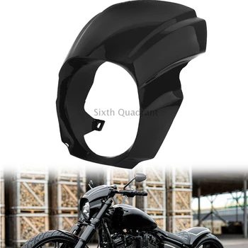 Pre Harley Davidson Softail Breakout FXBR FXBRS M8 2018 2019 20 2021 Motocykel Predný Kryt Čierny Svetlometu Kapotáže Príslušenstvo 4