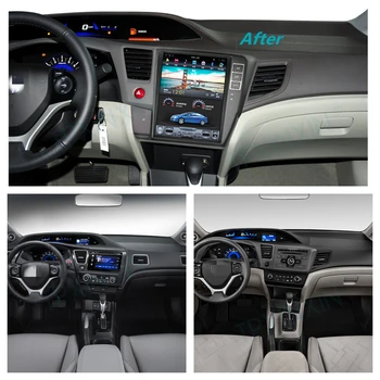 Pre Honda Civic 2012 2013 2014 2015 Android 9 Carplay Rádio Prehrávač Jeden Din Auta GPS Navigácie Multimediálne základnú Jednotku Auto Stereo 7
