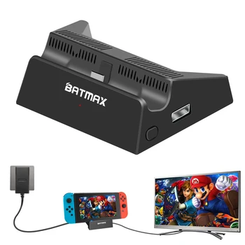 Prepínanie TV Dock,Prenosný Nabíjací Spínač Dock Stanica pre Nintendo Spínač,Spínač Dokovacej Podpora 4K/ 1080P HDMI TV Adaptér