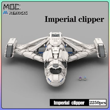 Priestor Série MOC Tehly Imperial Clipper 1:250 Rozsahu stavebným Nastaviť DIY Dieťa Duševného EducationToys Vianočné Darčeky 1