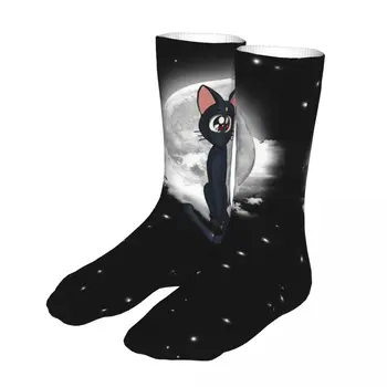 Roztomilé Mačka Ponožky pánske, dámske Polyester Módne Ponožky Harajuku Jar Leto Jeseň Zima Ponožky Dary 2