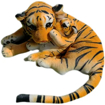 Roztomilý Zvierat Malý Tiger Plyšové Hračky Veľké Simulácia Mama Deti Tigre Plnené Bábika pre Chlapca, Dievča Vianočný Darček 45 cm DY10117 8