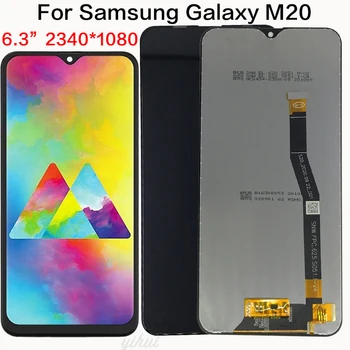 SAMSUNG Galaxy M20 2019 SM-M205 M205F LCD Displej Dotykový Displej Digitalizátorom. Montáž náhradných dielov 5