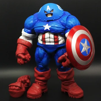 Skutočný Zázrak Akcie Obrázok Červená Nádrž Hulk Hnuteľného Model Hračka Ikonu Hlavu Deadpool Rhino Muž Dekorácie Steve Rogers 5