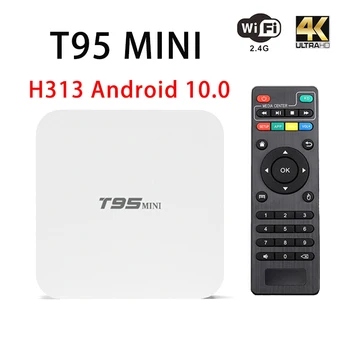 Smart TV Box Android 10 Allwinner H313 T95 MINI 2.4 G Wifi HDR 4K Ultra Multimediálny Prehrávač, 2 GB, 16 GB tvbox Android Set-Top Box PK X96Q 9