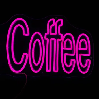 Sme Radi Kávu Vlastný Dizajn, LED, Neónové Svetlo, Kaviareň, Predajňa Kávy Logo Utiekol Dekorácie Reklama Stene Visí 4