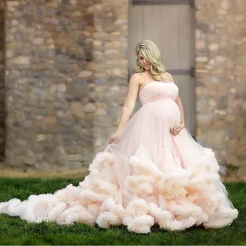 Tehotná svadobné šaty 2019 Rosa Ballgown Svadobné šaty Jednoduché, lacné svadobné šaty Plus Veľkosť svadobné šaty pre tehotné ženy