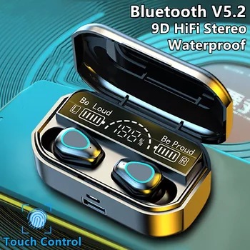 TWS Bluetooth Slúchadlá 3500mAh Plnenie Box 2022 Nové Bezdrôtové Slúchadlá 9D Stereo Športové Vodotesné Slúchadlá Slúchadlá S Mikrofónom 8