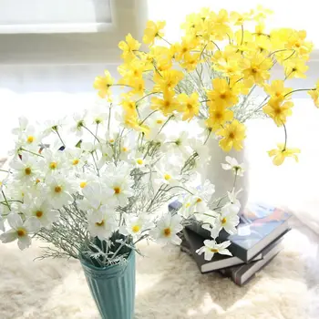 Umelá Kvetina 10 Vedúci Gesang Kvety Chryzantémy Pre Domáce Dekorácie, Svadobné Falošné Kvety Prepravka Veľkoobchod 2