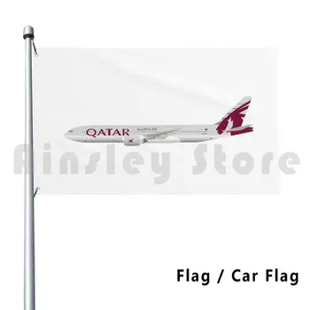 V Uniforme-B777-Qatar Airways Vonkajší Dekor Vlajka Auto Vlajkou Qatar Airways Letectva Boeing 777 1