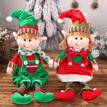 Veľká Veľkosť Vianočné Plyšové Nohu Elf Bábika Ozdoby Chlapci a Dievčatá Elf Hračky Bábiky, Ozdoby na Vianočné stromčeky Nový Rok Doma Dekorácie 2