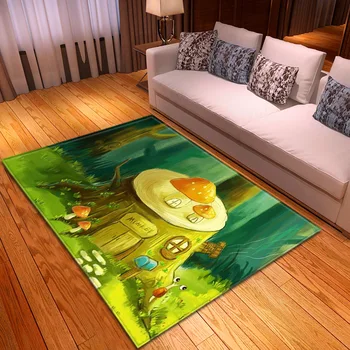 Vstup mat zábava strom a dom-tvaru non-slip rohožky kuchyňa dekoratívne koberec koberec