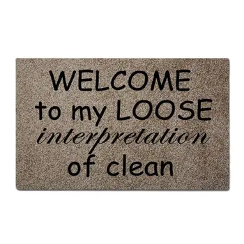 Vtipné Predné Dvere Vchodové Rohože Vitajte na Mojej Voľné Výklad Clean - tkané vonkajšie mat dizajn vonkajší vchod rohožky 7