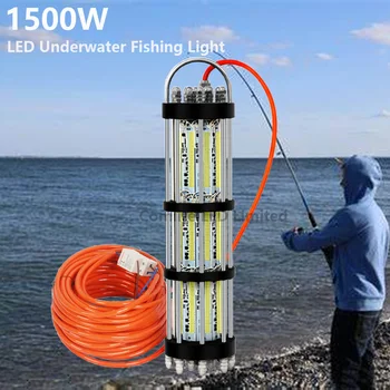 Vysoký Výkon 1500W A110V 230V Biela Zelená Modrá Stmievateľné Osvetlenie Umelé Rybárske Návnady LED Rybárske Návnady, Nástrahy 7