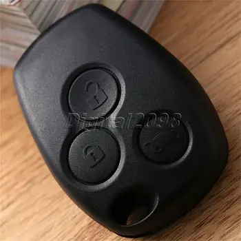 Yetaha 3 Tlačidlo Lock Odblokovať Auto Náhradné Tlačidlo Remote Shell Auto FOB Tlačidlo Prípade Auto-styling Kľúč Pre Clio MK3 Kangoo Modus 6