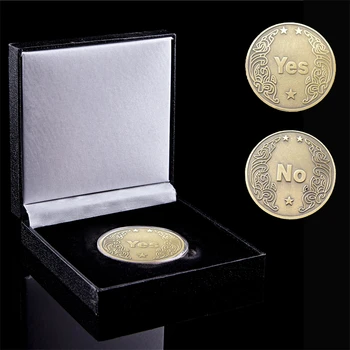 Áno alebo Nie Predikcia Rozhodnutie Šťastie Mince Ouija Hodnota Výzvou Zberateľské Mince Umelecké Remeslo Darčeky W/ Box Ochrany 4